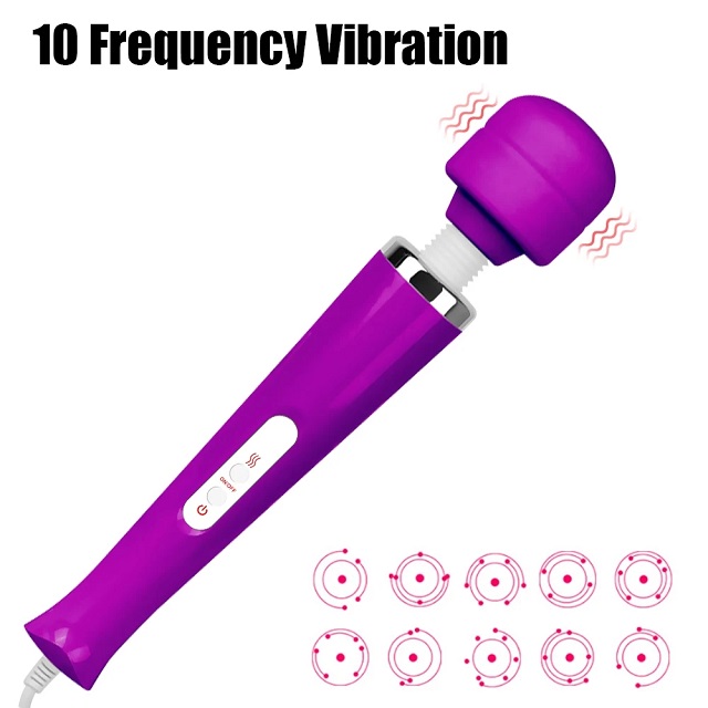 Wand Vibrators Erotic Toy 10 Speeds EU/US Plug Big Size AV Rod Stick Vibrator Sex Toys for Women Clit Stimulator Magic Wand