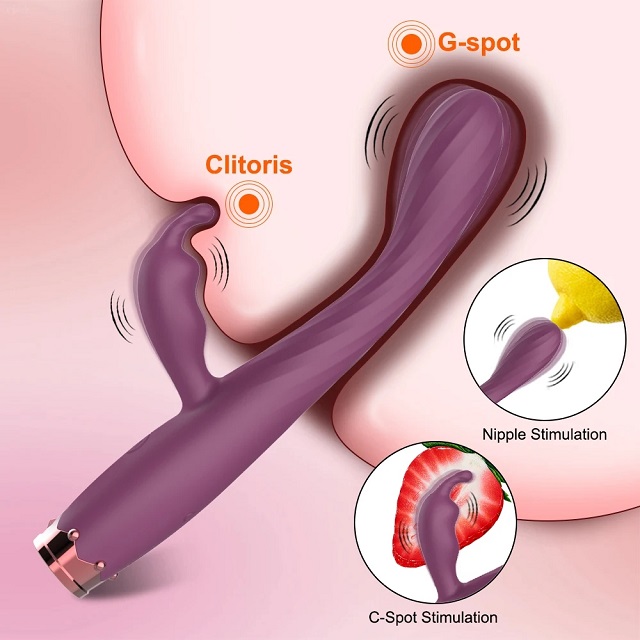 Rabbit Vibrators Powerful G-Spot Rabbit Vibrator for Women 10 Speed Nipple Clitoris Stimulation Female Orgasm Finger Shaped Sex Toys