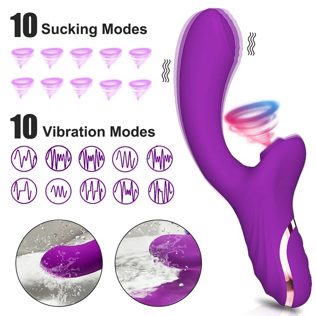 Rabbit Vibrators 20 Modes Clitoral Sucking Vibrator Female For Women Clit Clitoris Sucker Vacuum Stimulator Dildo Sex Toys Goods for Adults