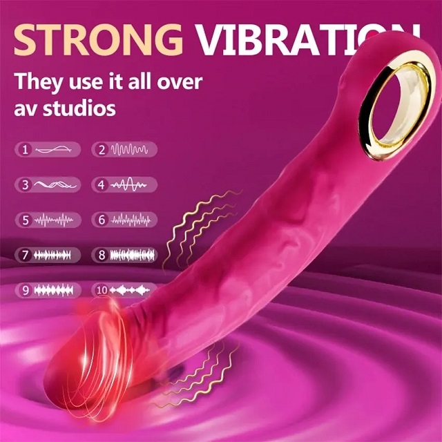 G Spot Stimulator Realistic Dildo Silicone Vibrator for Women Vagina Clitoris  10 Powerful Vibration Sex Toy Female Vibrator